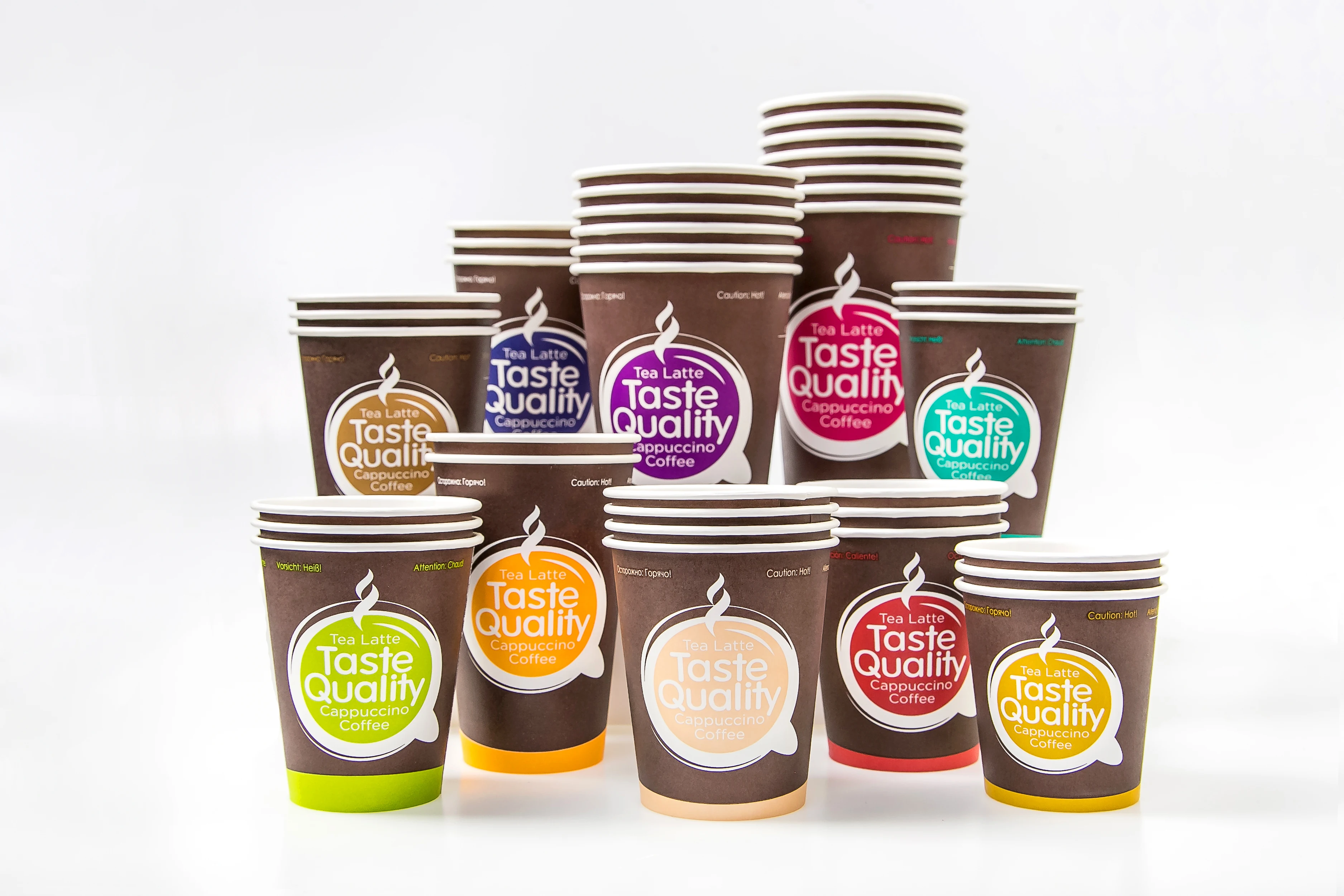 Disposable Single Wall Paper Cup Total Black 180 ml 6 Oz Coffee Paper Cup Custom Printed Paper Cups