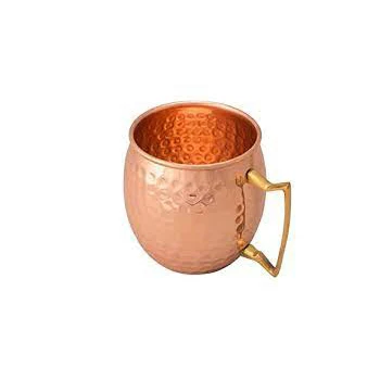 Antique hammered copper beer mugs tin lining moscow mule mugs with reveted handle high quality manufacturer Copper cups
