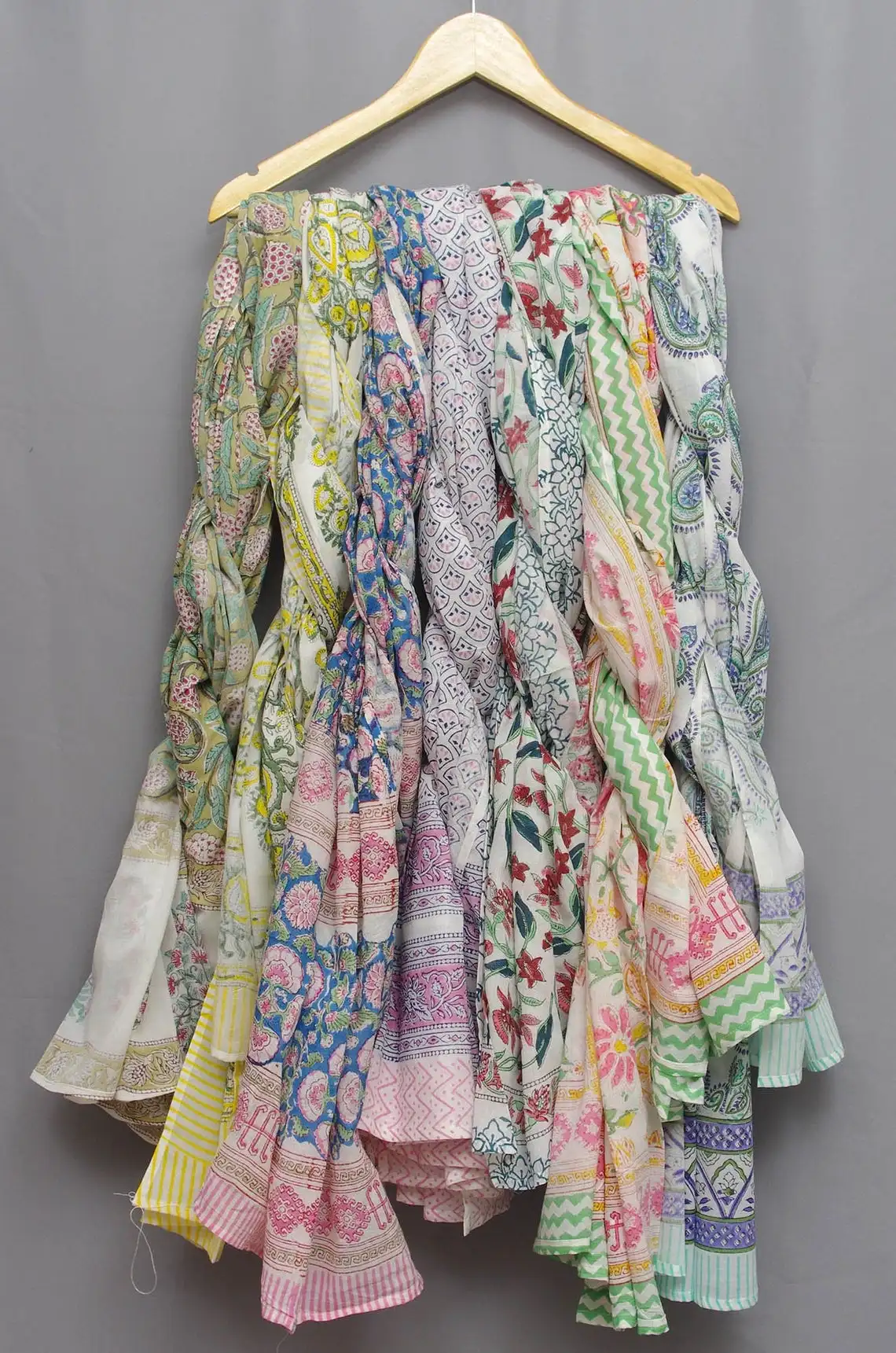 Шарфы с блочным принтом индийский хлопковый саронг ручной работы пляжный парео