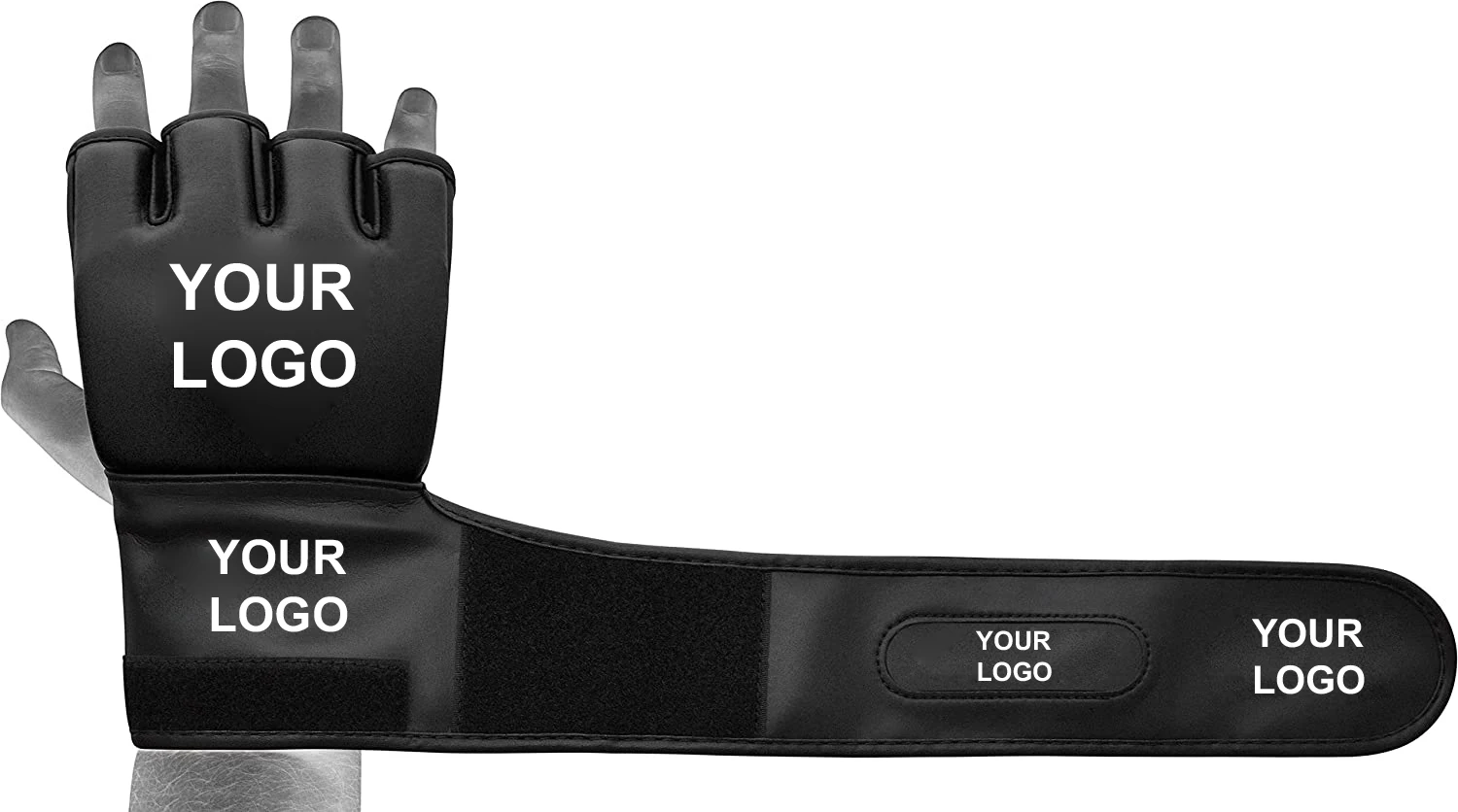 MMA Fight Gloves Grappling and Martial Arts Open Palm Maya Hide Leather Sparring Mitts Good for Cage Fighting Kickboxing