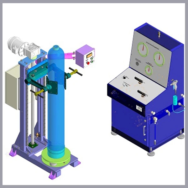 Test bench for LPG cylinders weighing and hydraulic testing / Factory Supplier