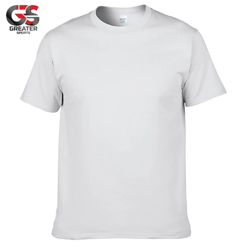  Высококачественная однотонная хлопковая футболка на заказ 100% хлопок унисекс с принтом