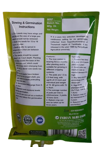 PKM1 предложение семян плантации Моринги из индийской сельскохозяйственной фермы