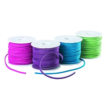 Vibrant Colors Collection of Leather Cord Suede Cord Genuine Leather from 3mm to 15mm Wide at Wholesale Bulk Purchase
