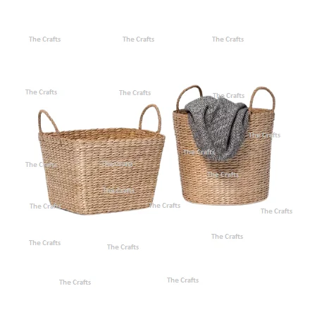 Bamboo Rattan Basket Set Of Five Different Size Storage Clothes Basket For Books Clothes And Vegetables Use