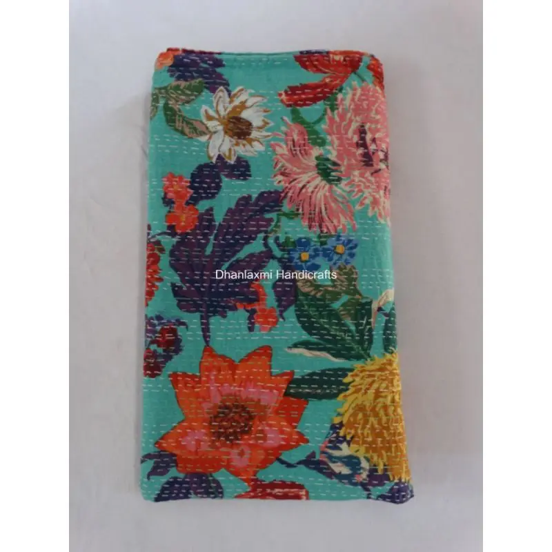 Красивое Хлопковое одеяло ручной работы Kantha домашнее декоративное покрывало оптовая продажа индийское ручное с принтом Gudari