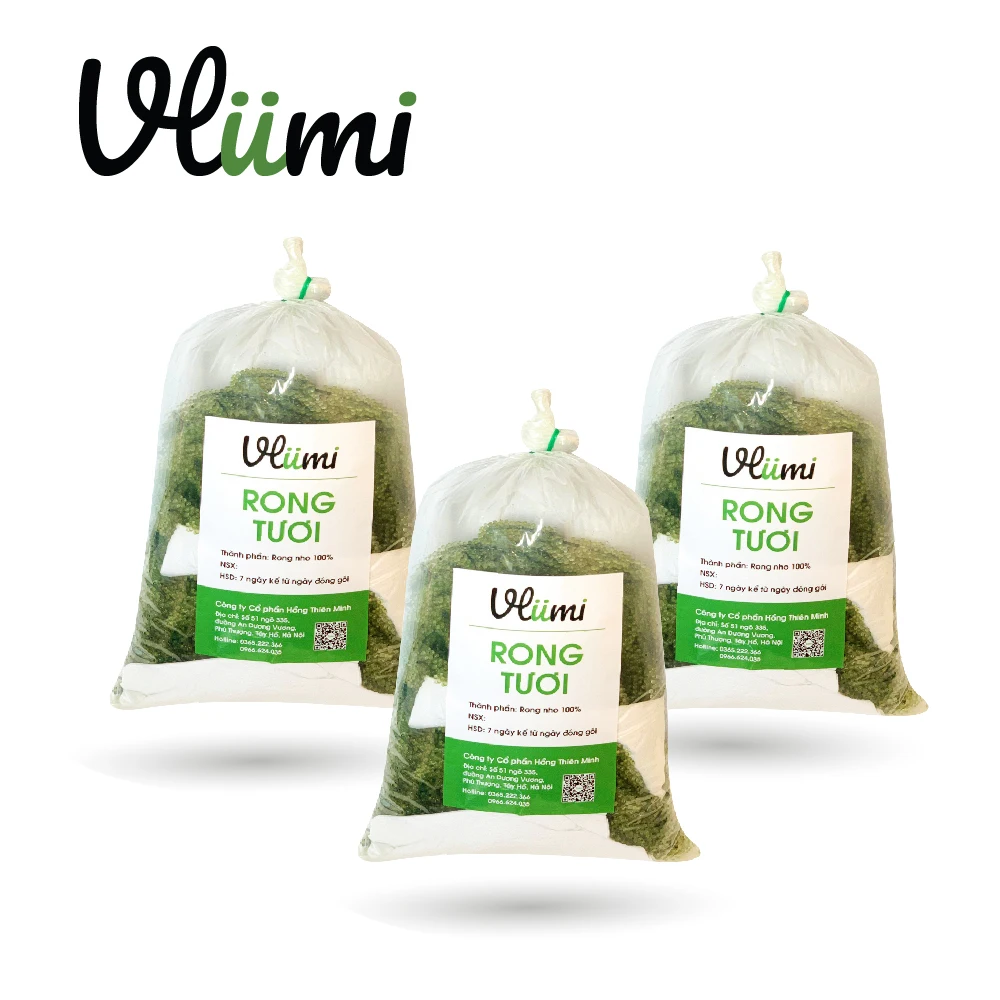 Здоровый продукт из японских водорослей, свежий морской виноград ввелми