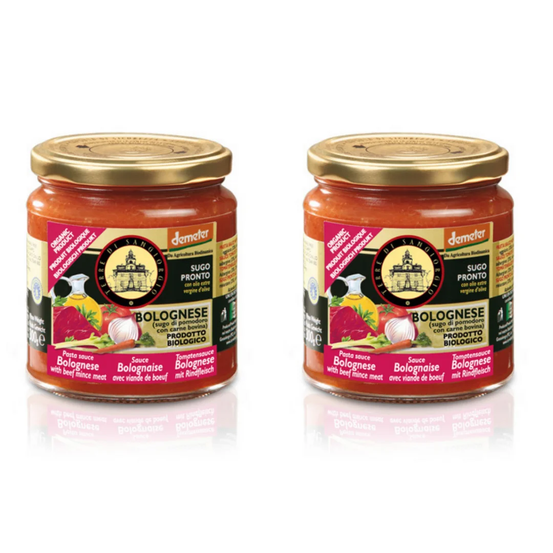 DOUBLE PACK Italian quality ready to eat TOMATO SAUCE bolognese red meat italy lasagna tomatoes 300gr