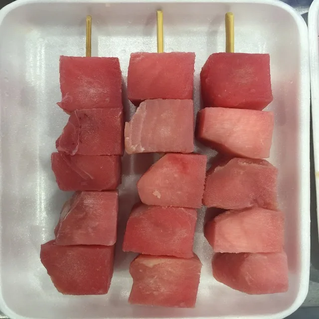
 Best seller IQF yellowfin frozen Tuna cube for canned tuna from Viet Nam  