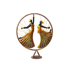eco friendly Newest Amazon Hot Selling Custom 2 Dancing Girls Decorative Metal Luxury Party Office Home Table decoration
