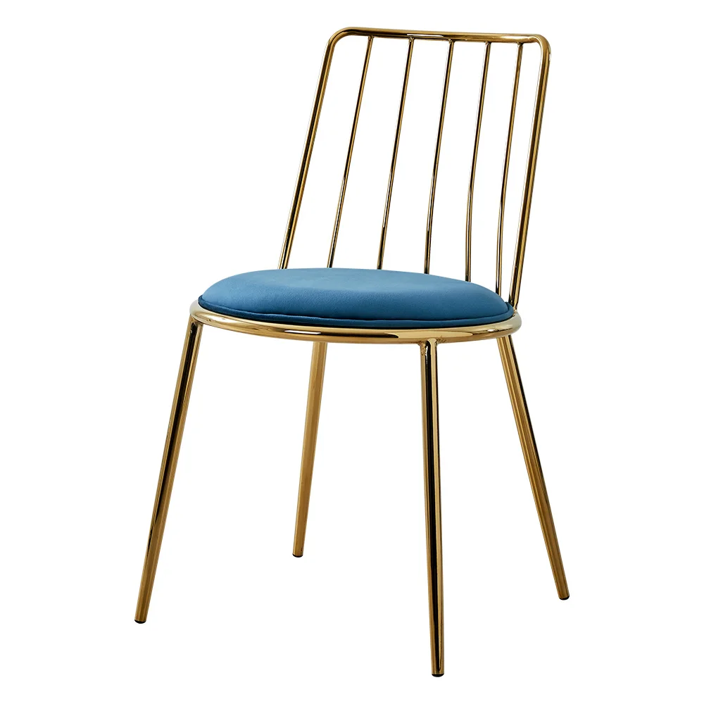 Gold Bar Stools Stackable Furniture Restaurant Hotel Pub Dining Counter High Chair Soft Velvet Bar Stools