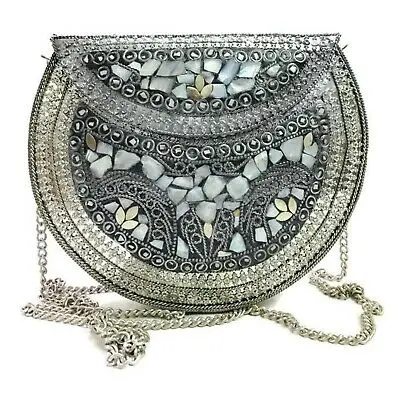 luxurious highest  quality  handcrafted  highly polished Beautiful  customized  brass fashion  handbag  for  women  from India ,