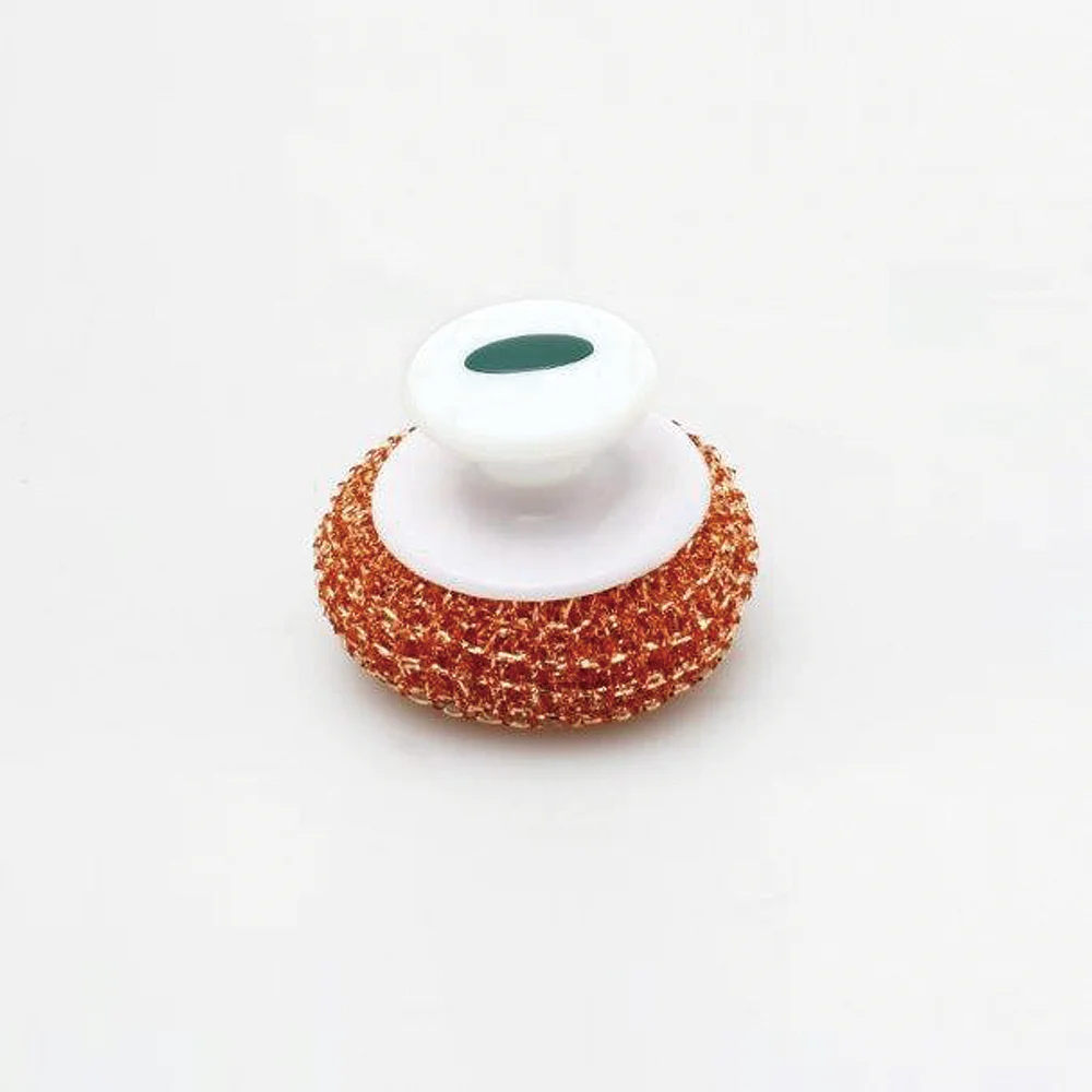 Natural Anti bacterial effect Top Selling Pure Copper donuts shape Mesh Sponge Scrubber by SHINIL