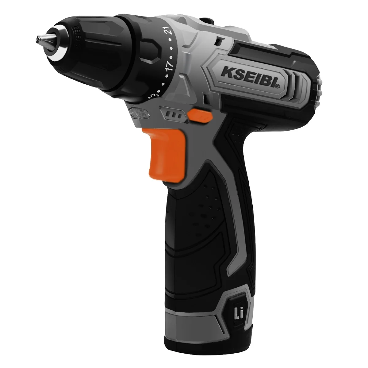 KSEIBI 12V Cordless Drill Driver With 2 Batteries Electric Drill