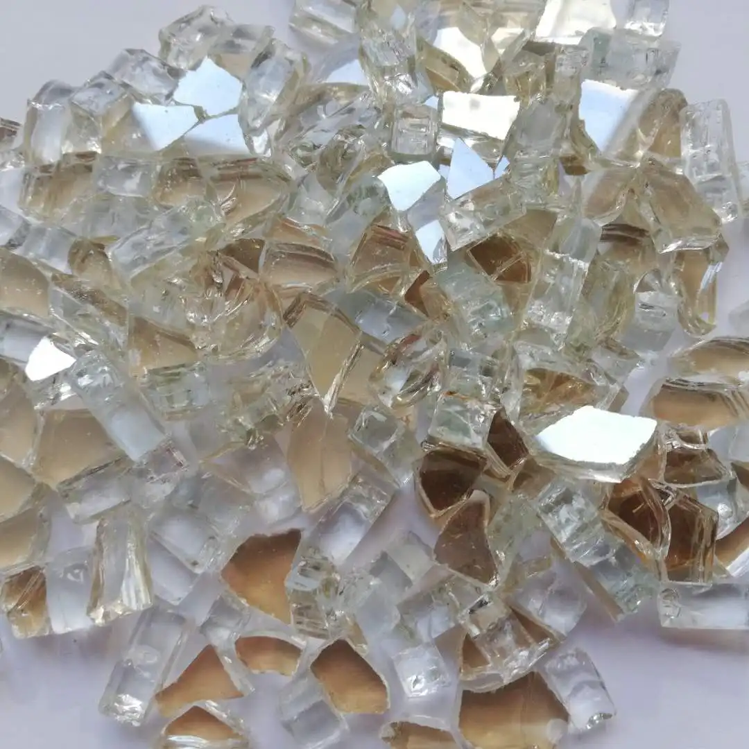 Crushed Mirror Glass for Landscape Fire Pit Fireplace Fire Glass
