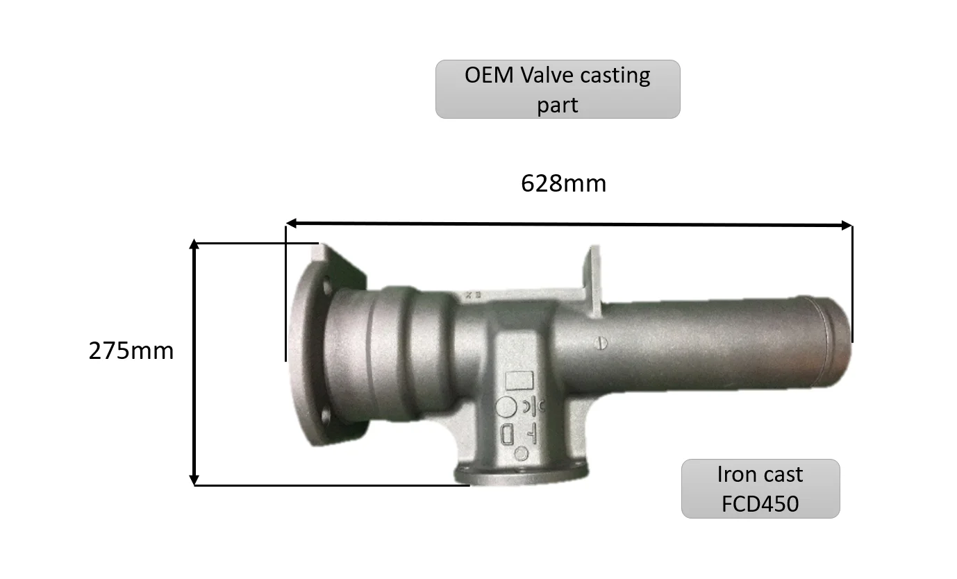 High quality ductile cast iron gate valve water system lost foam casting green sand casting customized product accept