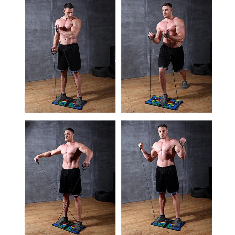 Wholesale Custom 22 In 1 Push Up Training Portable Foldable Push Up Board With Handles