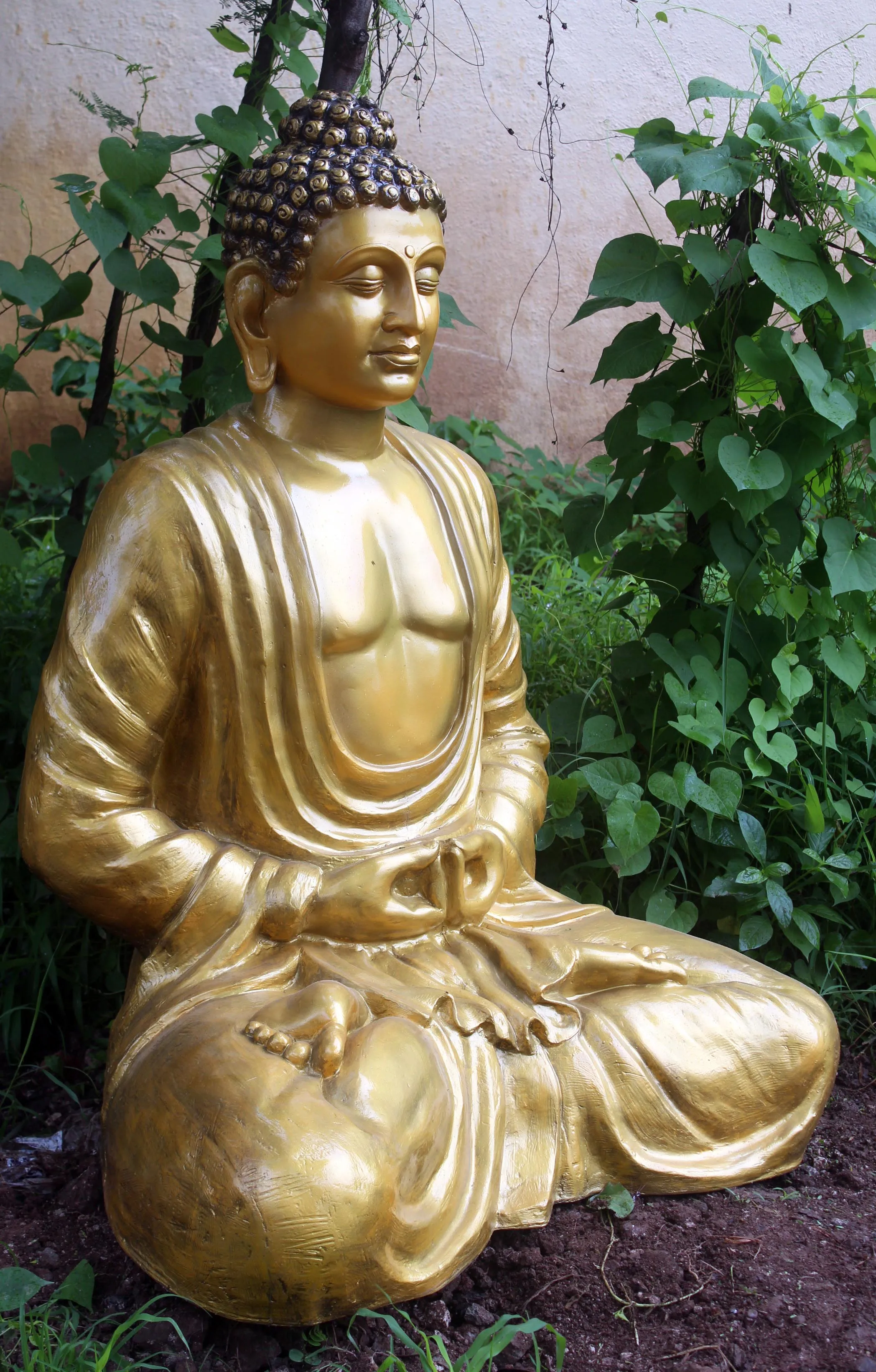 FRP Будда для медитации декоративная Стекловолоконная скульптура сидя мира уличная и внутренняя Большая искусственная статуя продажи.