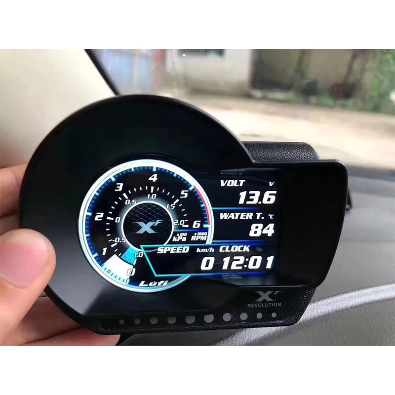 Navihua OBD LUFI Car Smart Upgrade XF digital auto meter series Multifunction Digital Gaugge Meter Prodisplay OBD Live