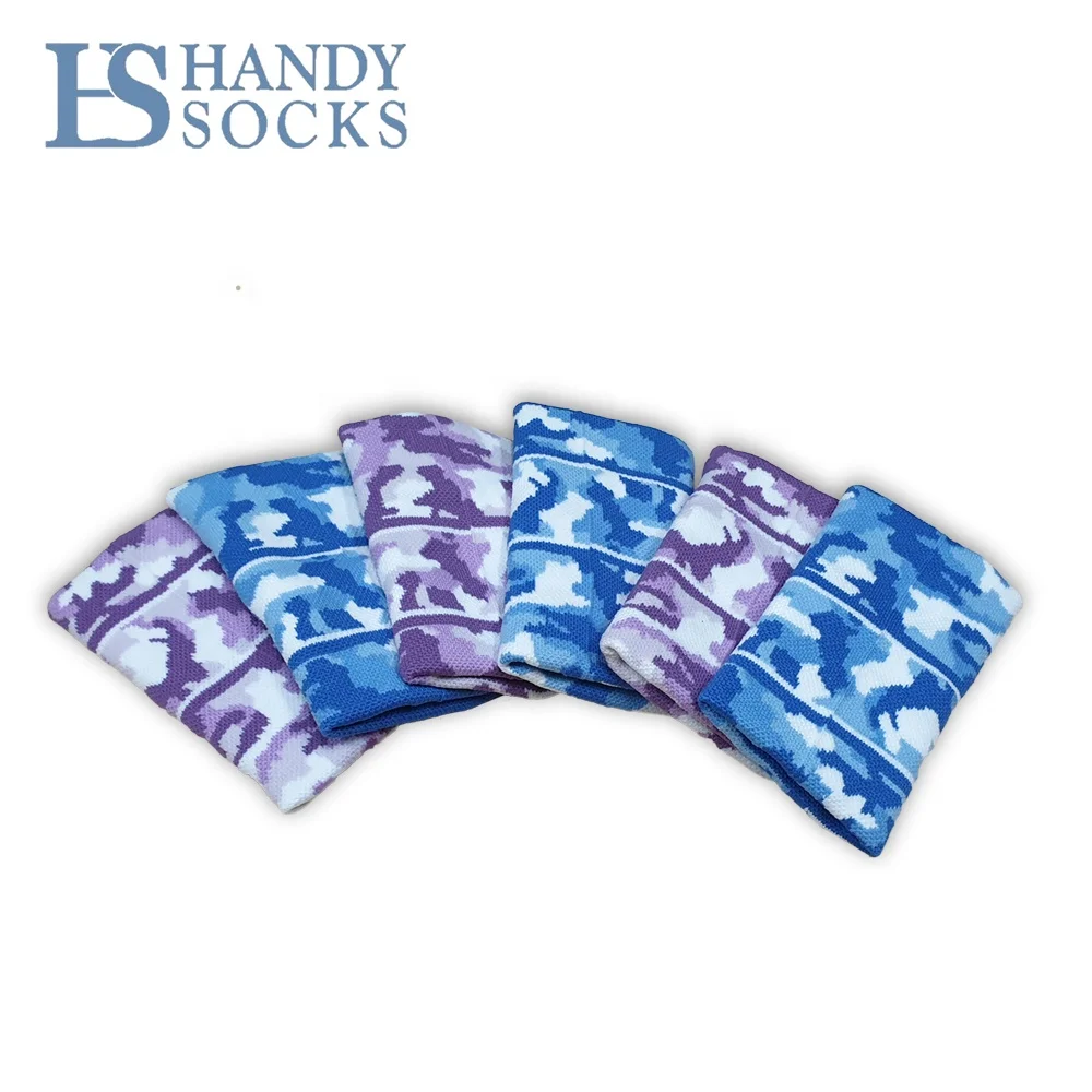 OEM Unisex Gym Cotton Permeability Camouflage Wristbands