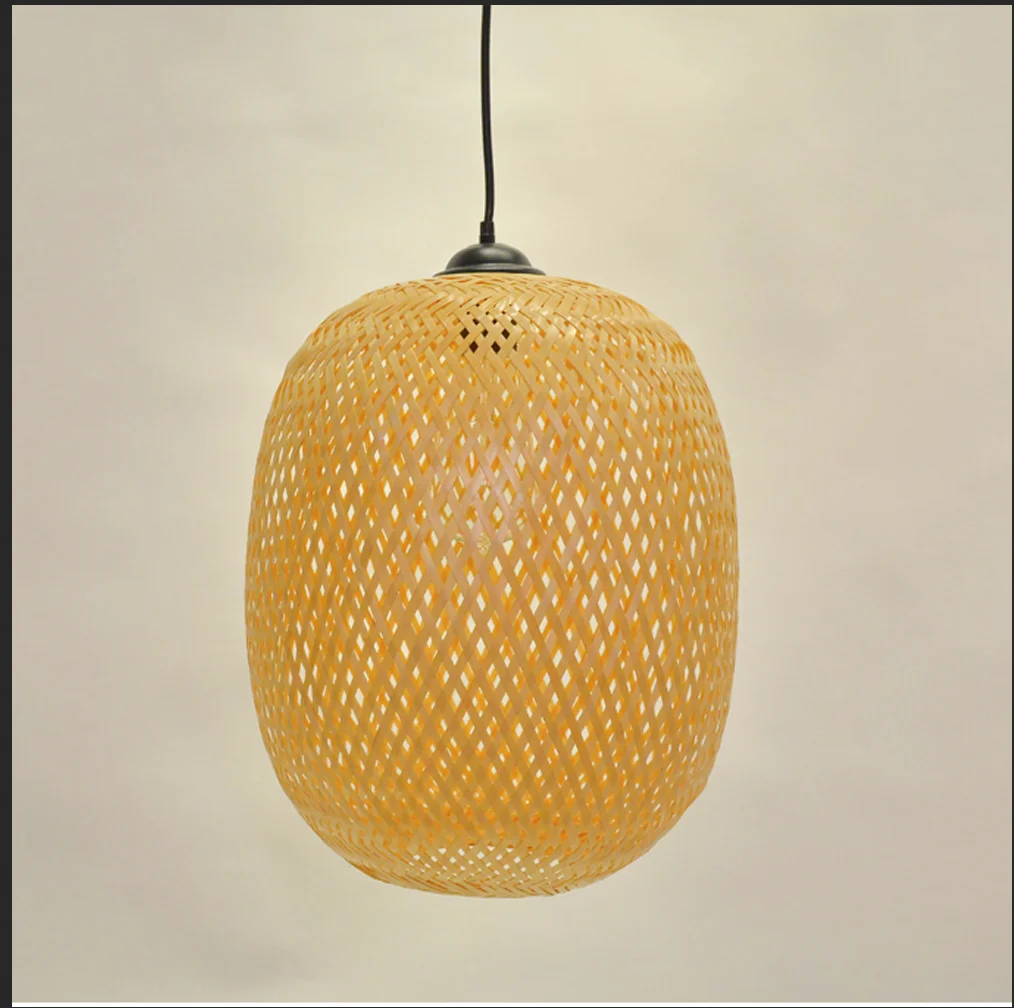  Подвесной светильник из натуральной корзины ротанга-романтическое освещение лампа в диком стиле ротанга