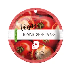 Vegan Cruelty Free Organic skincare Tomato Sheet Facial Mask (0.84oz / 25ml)