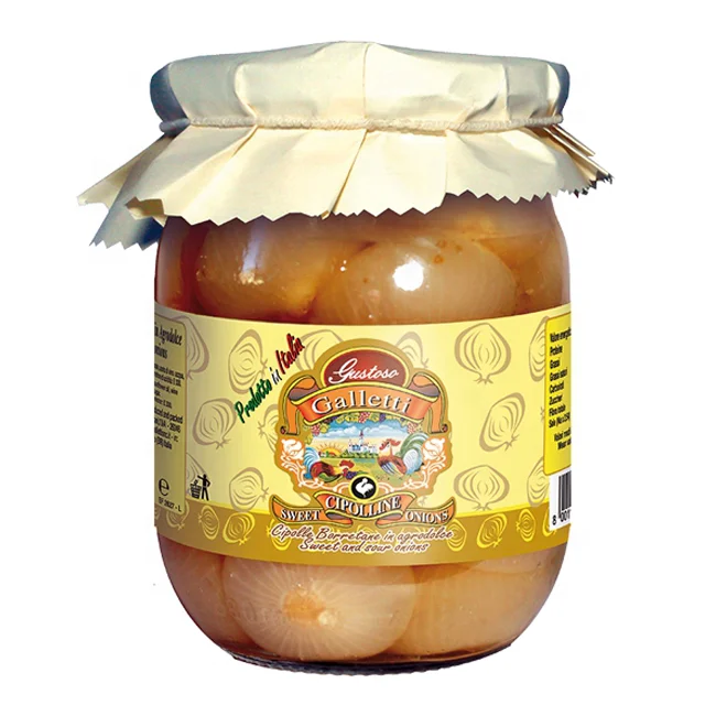 Итальянские маринованные Луки боретановые типы в сладком уксусе