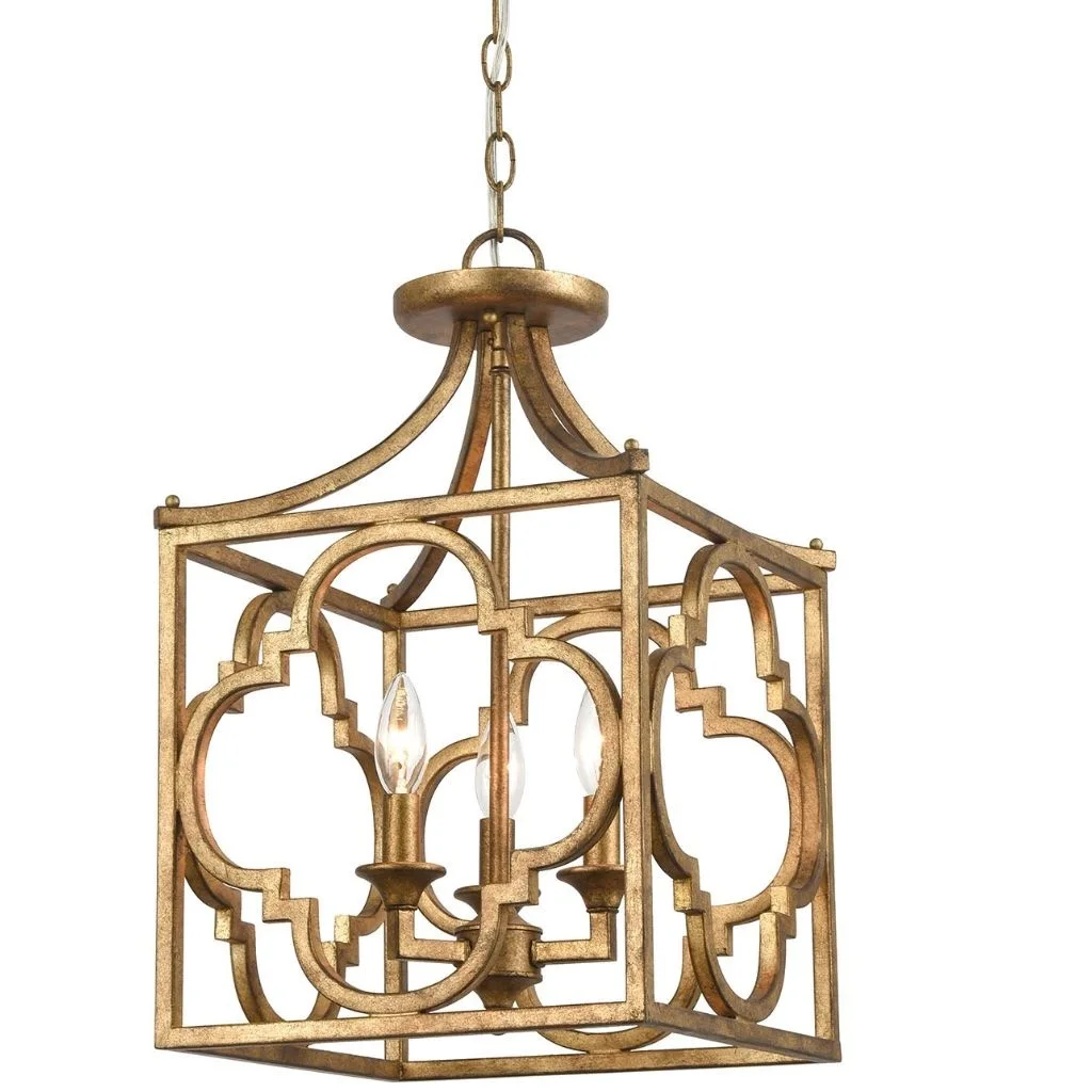 Factory Price Modern Adjustable Hanging Height Black And Gold Hardwired Pendant Light For Foyer Living Room