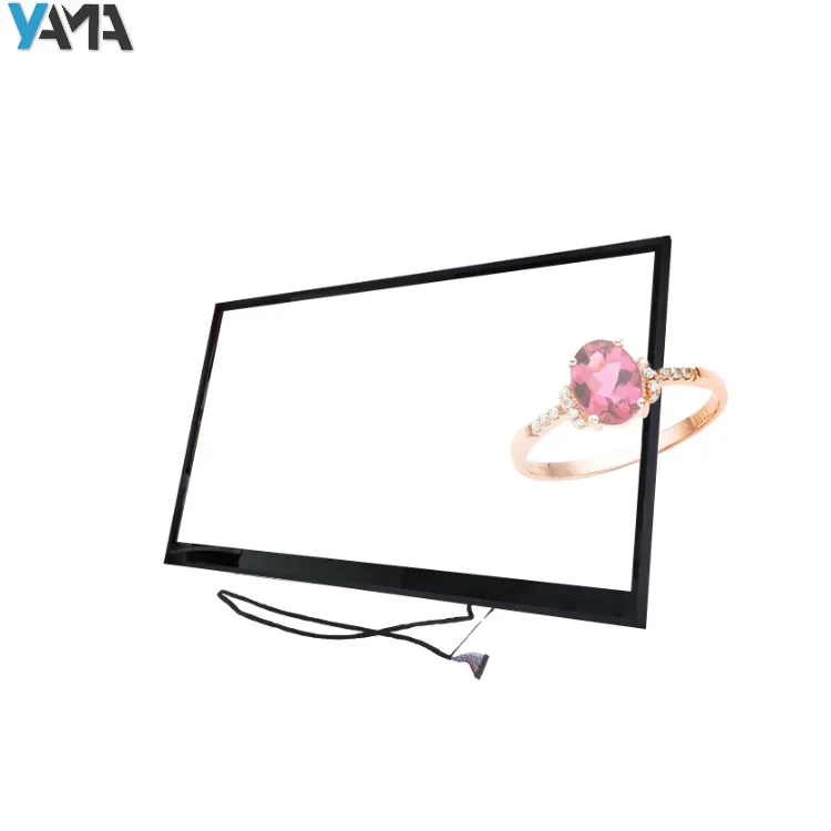 monitor touch LCD display advertising transparent lcd screen