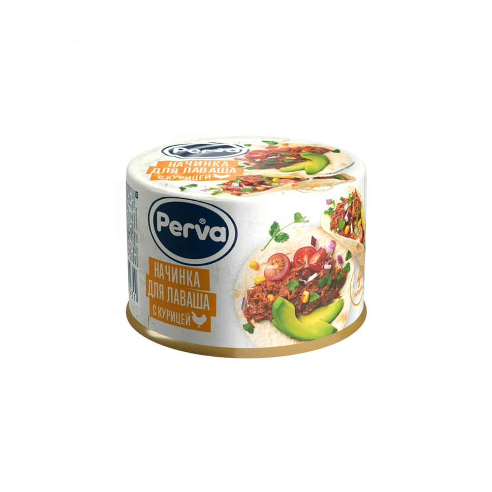 180 g Wholesale Russian Premium Quality Perva /Chicken with vegetables & species/ Mexican Chicken Burrito Filling