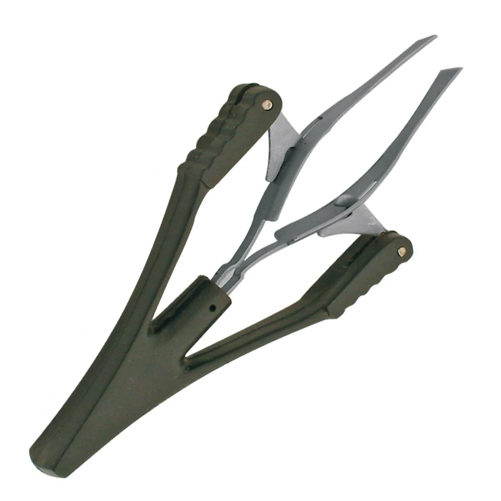 AUTOMATIC TWEEZERS AUTO SPRING TWEEZERS SLANT TIP WITH PLASTIC HANDLE and custom logo printing