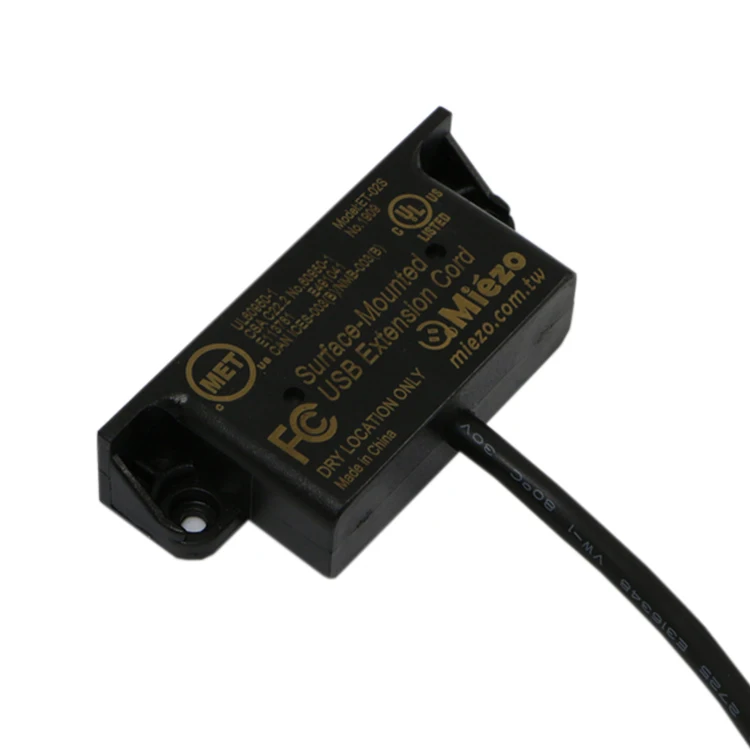 ET-02S Настольный двойной USB выход кабель-удлинитель для поверхностного монтажа на мебели