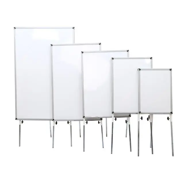 Dry Erase  Magnetic Whiteboard Tripod Easel  Whiteboard Mobile Flipchart 50x70cm - 60x85cm - 65x100 cm- 70x100 cm