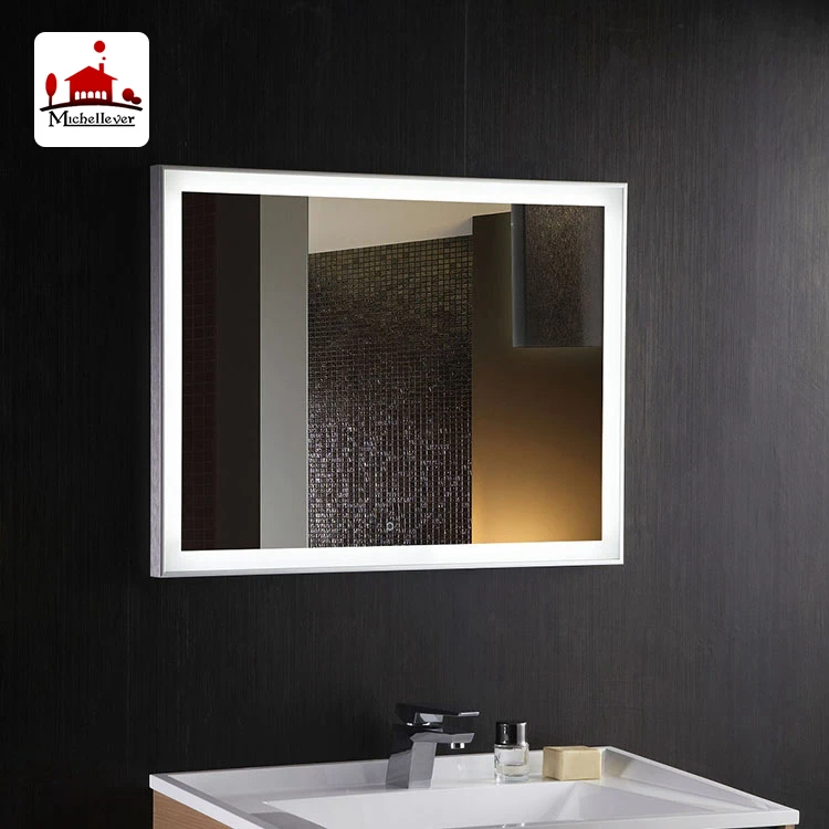
bathroom high level smart rectangle backlit silver illuminated mirror usa standard hotel bedroom sets led illuminated mirror 