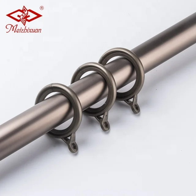 IKSUN Metal Living Room Aluminium Curtain Rod Pipe Brackets For Windows