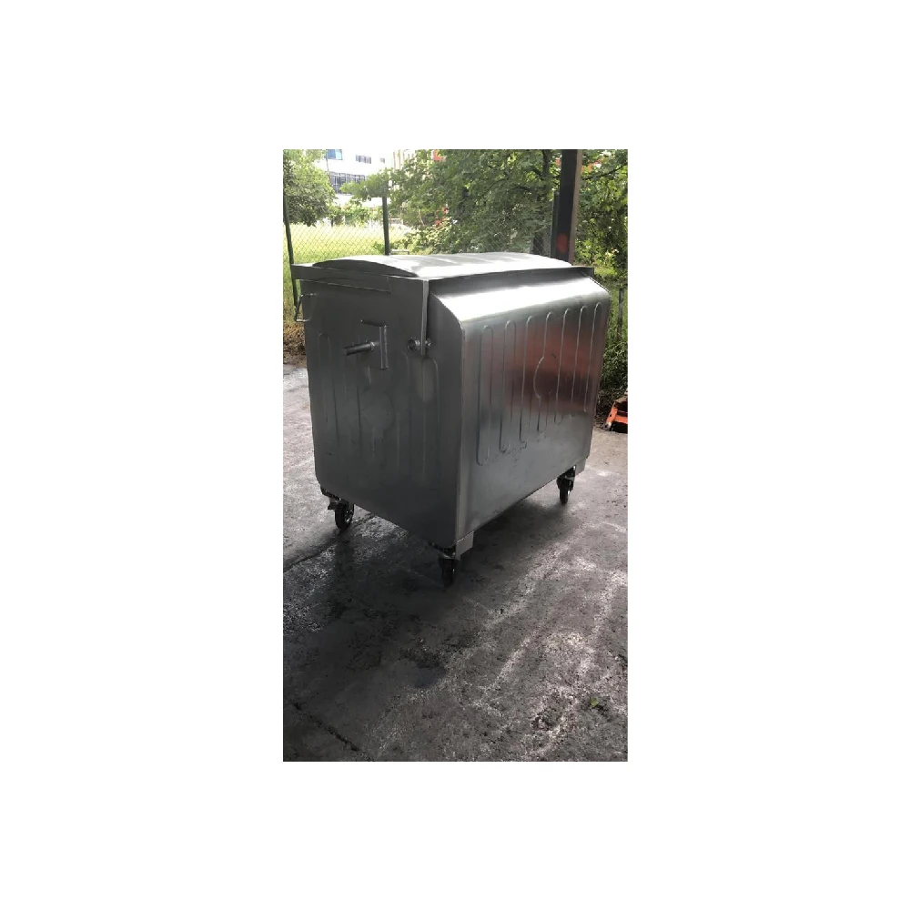 1100 контейнер для мусора из нержавеющей стали оцинкованный. Цена по прейскуранту завода-изготовителя быстрая доставка высокое качество с гарантия 2 года.