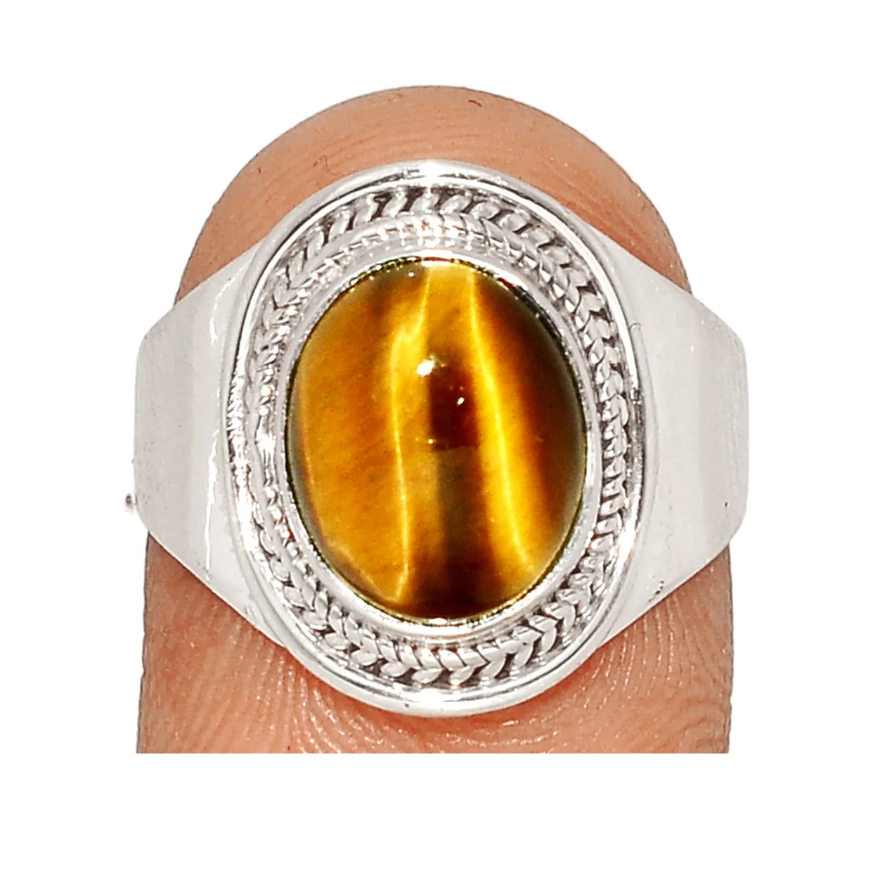  Оригинальные кольца из стерлингового серебра 925 пробы с тигровым глазом в наличии оптом от ИНДИЙСКОГО Производителя