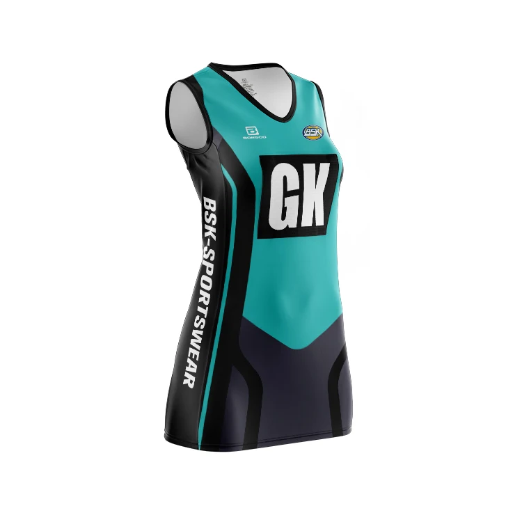 Ladies 100% polyester Netball dress on sale