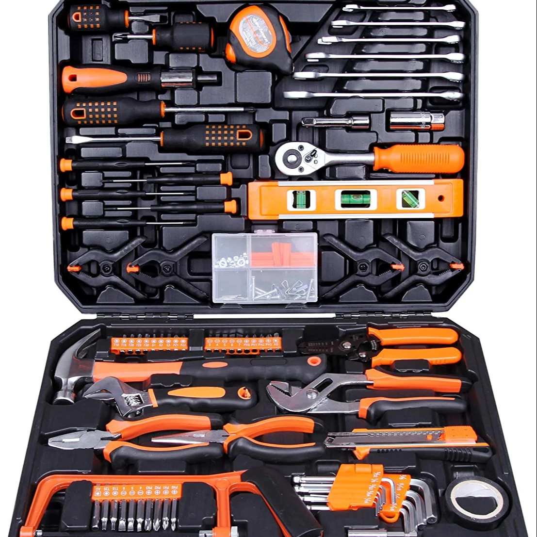 Набор инструментов для дома оранжевого цвета, 168 шт.