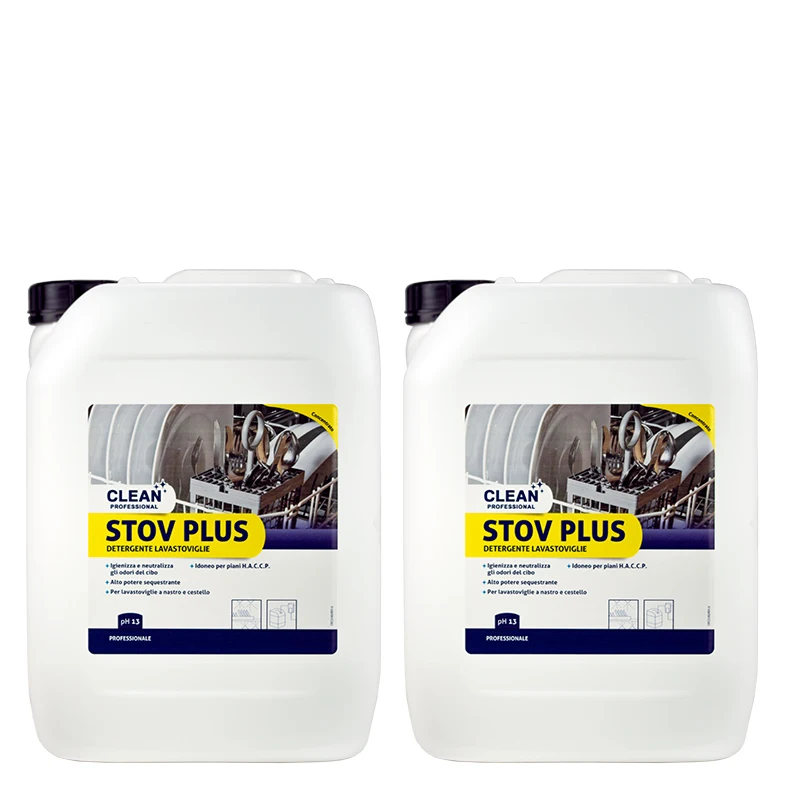 Top Quality Italian professional automathic dishwasher detergent kitchen STOV PLUS 10 liters for export