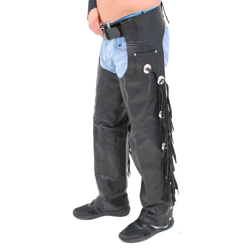 
Best Classic style Horse Riding Top Quality Stylish Leather chaps with Low Rise Double Buckle Chaps 
