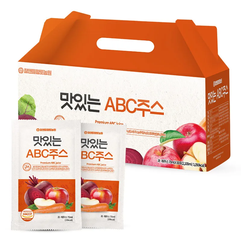30 bags of delicious premium ABC apple beet carrot juice produced in Korea