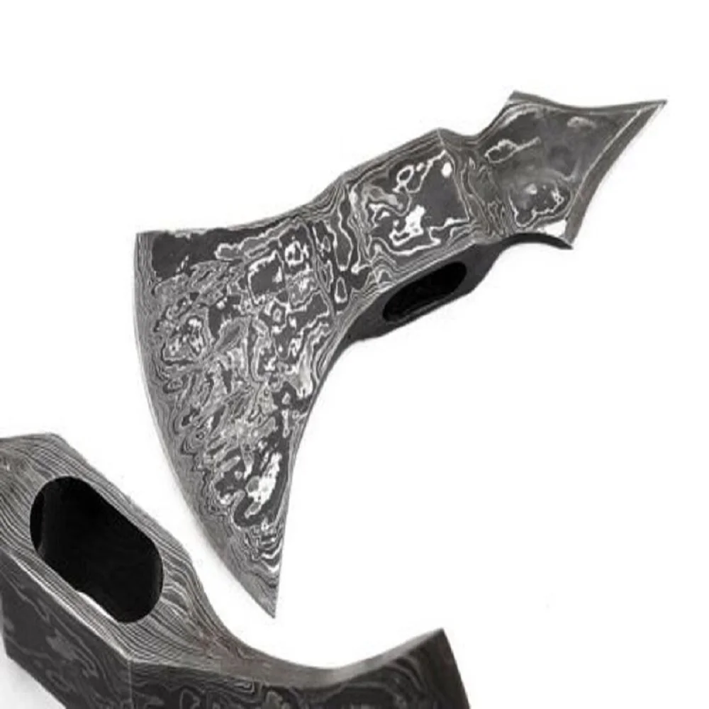 
Custom Handmade Damascus Steel Viking Style Axe with leather sheath Camping Axe Outdoor Axe Top Quality Hatches Everyday carry 