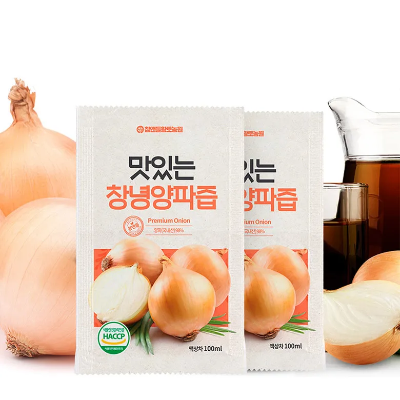 Корейский высококачественный луковой сок Changnyeong снижение уровня холестерина в крови здоровый луковый произведенный Корее 100 мл x 50 шт.