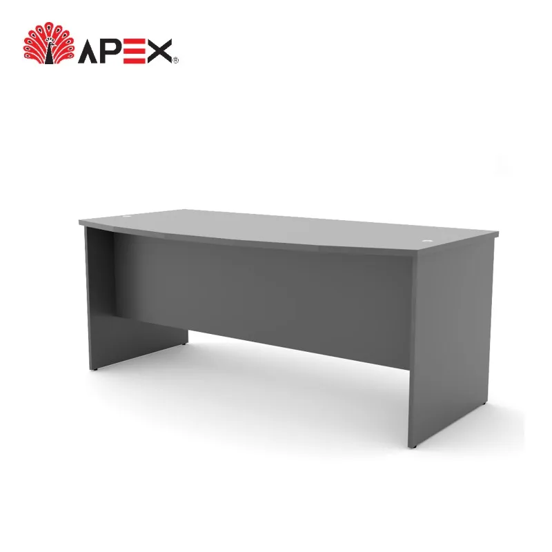 2022 New Design Furniture Modern Curve Executive Office Desk Workstation Computer Table with Modesty Panel for Workspace Area
