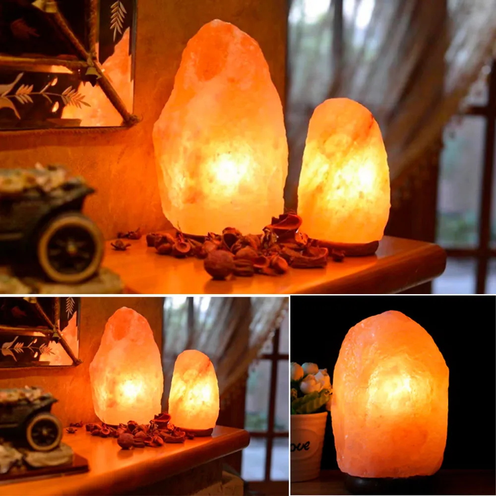 Himalayan ROCK SALT LAMP Fine Quality Wholesale himalyan salt lamp with Wood Base Electric Wire and Bulb