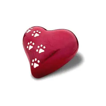 Set Of 2 White Color Heart Crematorium Urns Handmade Funeral Heart Urn for Ashes Hot Selling Heart Adult Urn