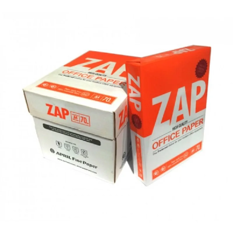 Original Zap A4 Zap 80 GSM 70 Gram Copy Paper / Bond paper for sale