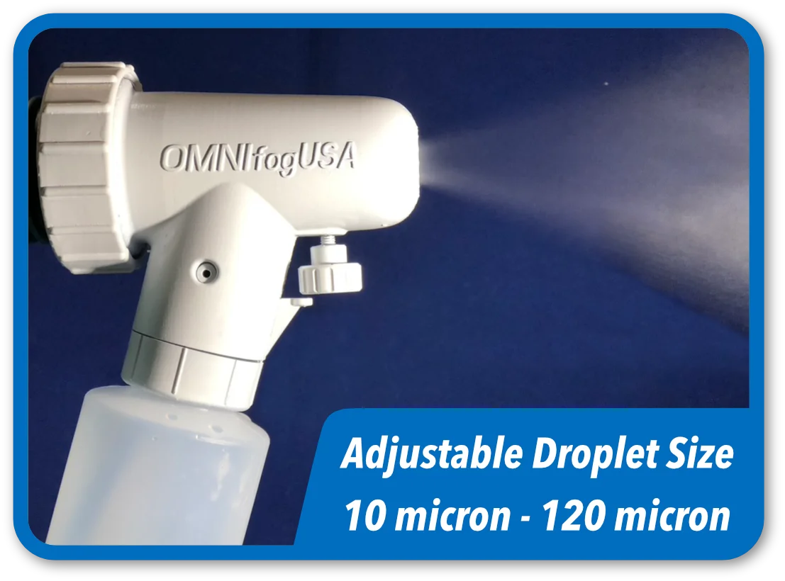 Omni Fog USA Nozzle 16oz. Kit With Single Speed Corded Blower With Universal Blower And Designed To Spray