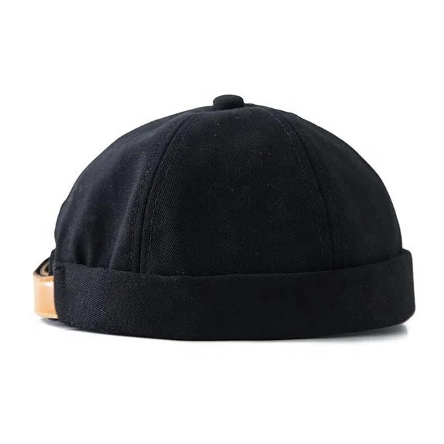 
Fashion Adjustable Unisex Docker Sailor Biker Hat Casual Brimless Skull Beanie Hat 